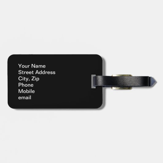 Costa Rica Bagagelabel (Achterkant horizontaal)