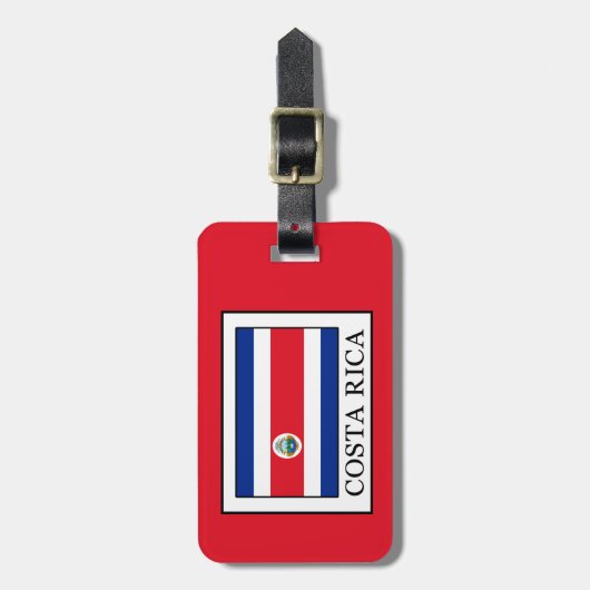Costa Rica Bagagelabel (Voorkant verticaal)