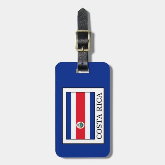 Costa Rica Bagagelabel (Voorkant verticaal)