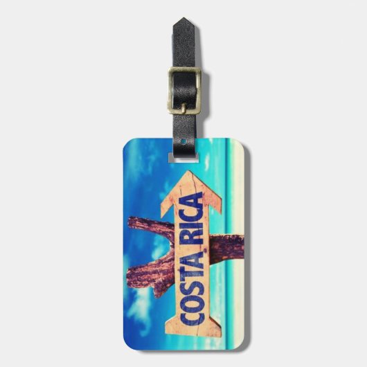 Costa Rica Bagagelabel (Voorkant verticaal)
