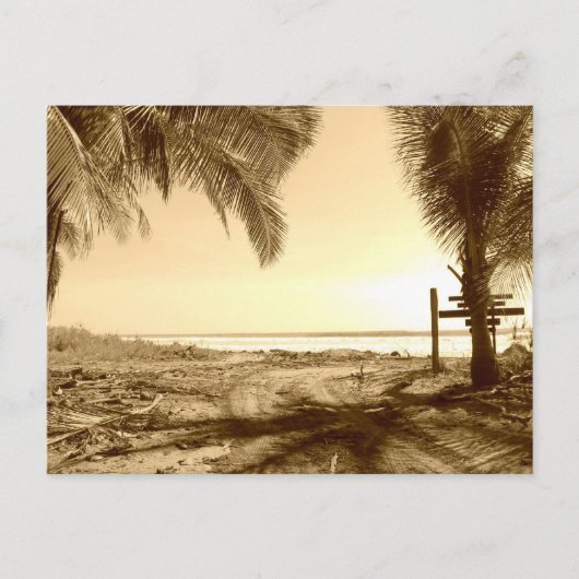 Costa Rica Beach Briefkaart (Voorkant)