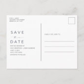 Costa Rica Beach Destination Wedding Save the Date Aankondigingskaart (Achterkant)