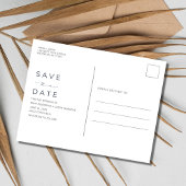 Costa Rica Beach Destination Wedding Save the Date Aankondigingskaart