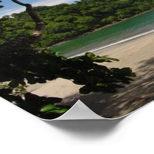 Costa Rica Beach Paradise Poster (Hoek)