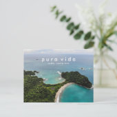 Costa Rica Beach Photo Vacation Briefkaart (Staand voorkant)