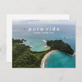 Costa Rica Beach Photo Vacation Briefkaart (Voorkant / Achterkant)