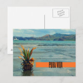 Costa Rica Beach Pura Vida Briefkaart (Voorkant / Achterkant)