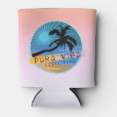 Costa Rica Beach Pura Vida Souvenir Blikjeskoeler (Voorkant)