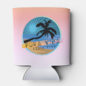 Costa Rica Beach Pura Vida Souvenir Blikjeskoeler (Achterkant)