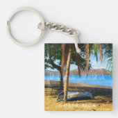 Costa Rica Beach Souvenir  Sleutelhanger (Voorkant)