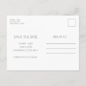 Costa Rica Beach Wedding Save the Date Aankondigingskaart (Achterkant)