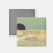 Costa Rica Beach Wedding Save the Date Magneet (Voorkant / Achterkant)