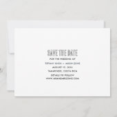 Costa Rica Bestemming Strand Bruiloft Save the Dat Save The Date (Achterkant)