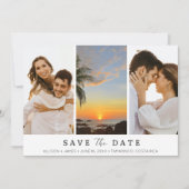 Costa Rica Bestemming Strand Trouwfoto Save The Date (Voorkant)