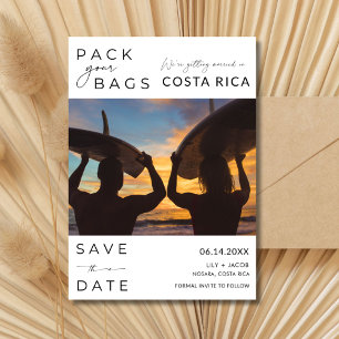 Costa Rica bestemming trouwfoto Save The Date