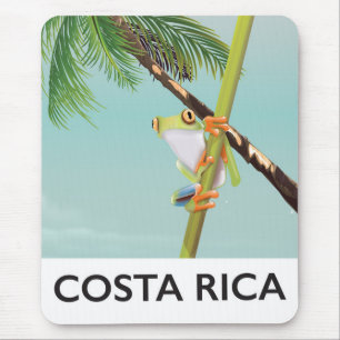 Costa Rica Boomkikker Vakantieposter Muismat