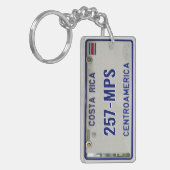 Costa Rica-Bord (aanpasbaar) Sleutelhanger (Voorkant Links)