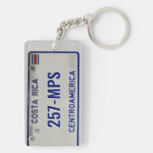 Costa Rica-Bord (aanpasbaar) Sleutelhanger (achterkant)