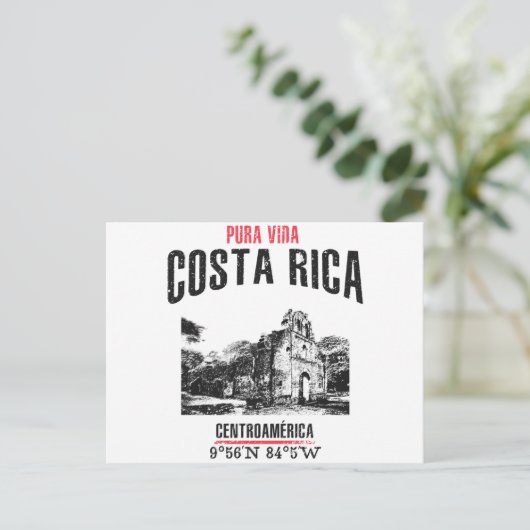 Costa Rica Briefkaart (Staand voorkant)