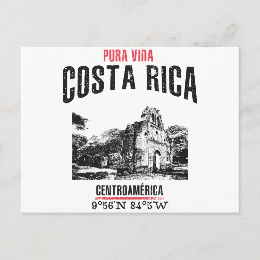 Costa Rica Briefkaart (Voorkant)