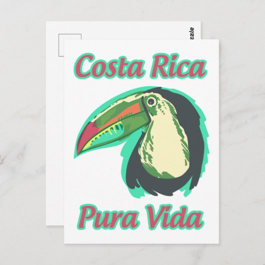 Costa Rica Briefkaart (Voorkant / Achterkant)