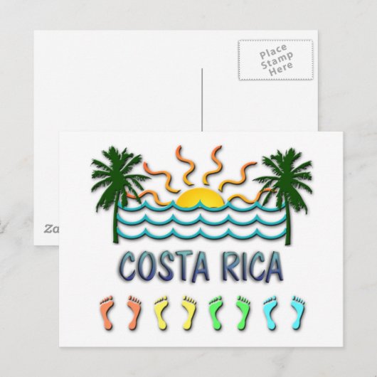 Costa Rica Briefkaart (Voorkant / Achterkant)