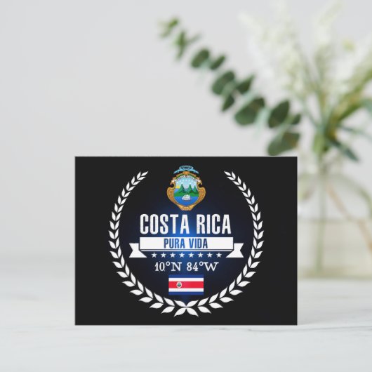 Costa Rica Briefkaart (Staand voorkant)