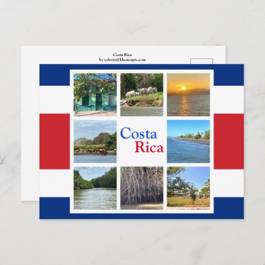 Costa Rica Briefkaart (Voorkant / Achterkant)