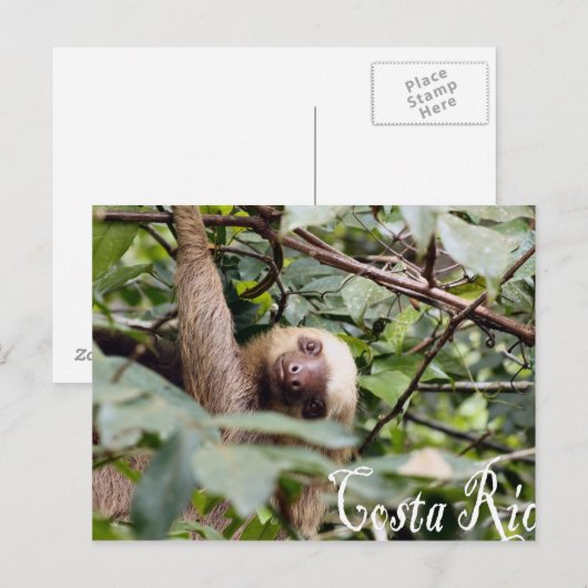 Costa Rica - Briefkaart met Slovenië (Voorkant / Achterkant)