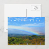 Costa Rica Briefkaart voor regenboog (Voorkant / Achterkant)