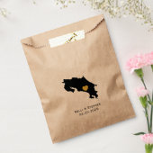 Costa Rica bruiloft gunst trakteren zakken, gesche Bedankzakje (Gezegeld)