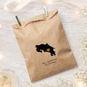 Costa Rica bruiloft gunst trakteren zakken, gesche Bedankzakje (Geknipt)