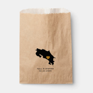 Costa Rica bruiloft gunst trakteren zakken, gesche Bedankzakje