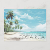 Costa Rica bruiloft Save the Date Aankondigingskaart (Voorkant)