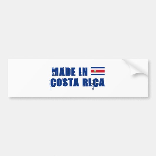 COSTA RICA BUMPERSTICKER (Voorkant)