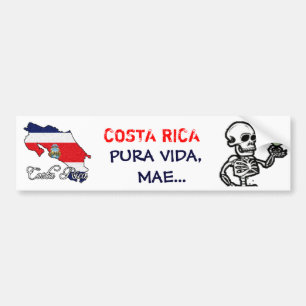 Costa Rica Bumpersticker - Gepersonaliseerd