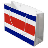 Costa Rica burger vlag Groot Cadeauzakje (Achterkant Gekanteld)