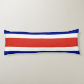 Costa Rica burger vlag Lichaamskussen (Achterkant)