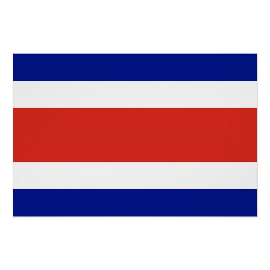 Costa Rica burger vlag Perfect Poster (Voorkant)