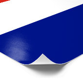Costa Rica burger vlag Perfect Poster (Hoek)