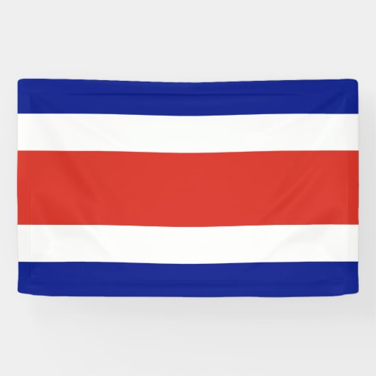 Costa Rica burger vlag Spandoek (Horizontaal)