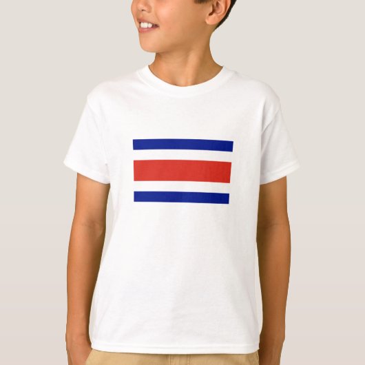 Costa Rica burger vlag T-shirt (Voorkant)