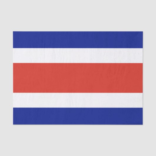 Costa Rica burger vlag Tissuepapier (Voorkant)