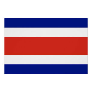 Costa Rica Burgerlijke vlag Perfect Poster