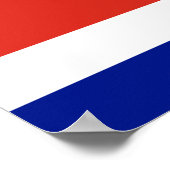 Costa Rica Burgerlijke vlag Poster (Hoek)