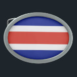 Costa Rica Burgervlag Gesp<br><div class="desc">Patriottische vlag van Costa Rica.</div>