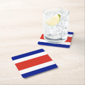Costa Rica Burgervlag Kartonnen Onderzetters (Insitu)