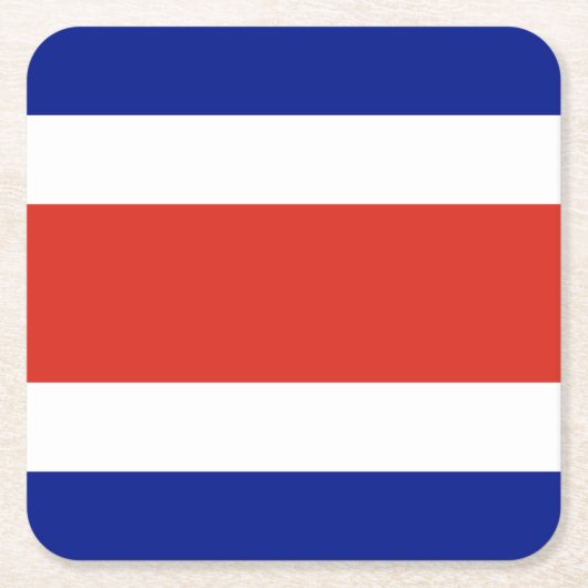 Costa Rica Burgervlag Kartonnen Onderzetters (Voorkant)