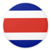 Costa Rica Burgervlag Keramische Knop (Voorkant)