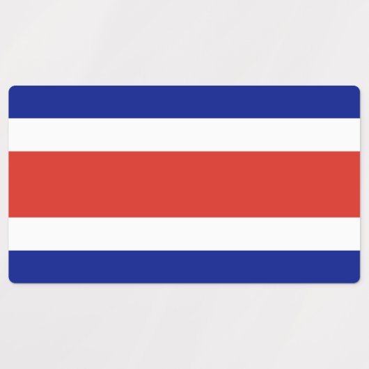 Costa Rica Burgervlag Labels (Design 2)